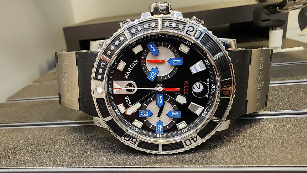 Thumbnail: Ulysse Nardin Watch Maxi Marine Chronograph 42mm Steel Automatic 8003-102