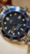 2007 Omega Seamaster 300M Watch 25618000 Quartz 36mm Blue Dial W Box + Card