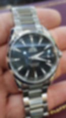 Thumbnail: 2018 Omega Seamaster Aqua Terra Watch 42mm Black Teak Dial Steel W Cards