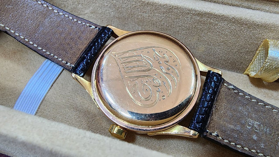 Thumbnail: Omega Automatic Watch 18K Gold 34mm Vintage Kuwait Sheikh Commission