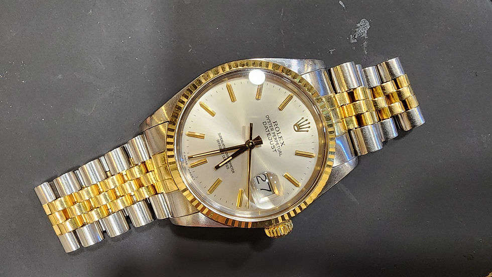 Rolex Datejust 36 Watch Ref. 16013 Steel Gold Automatic Vintage