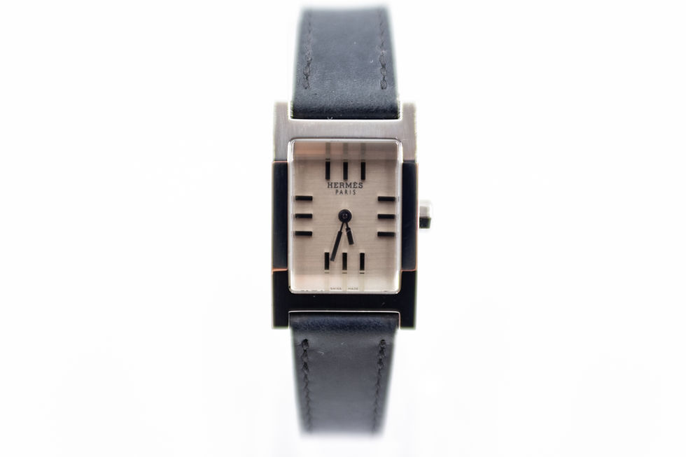 Thumbnail: Hermes Tandem TA1.210 Quartz Wristwatch Full Set