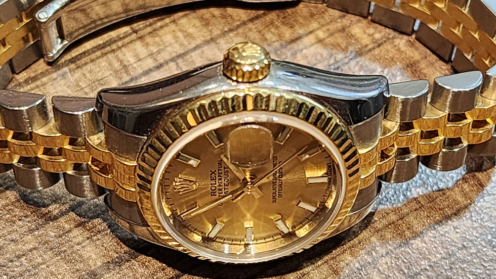 Thumbnail: Rolex Datejust Watch 179173 Ladies 26mm Steel Gold Automatic