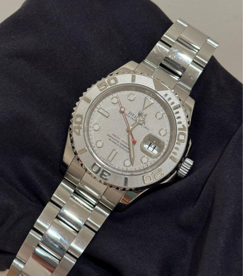 Rolex Yacht Master Watch 16622 W Card Steel Platinum 40mm Automatic