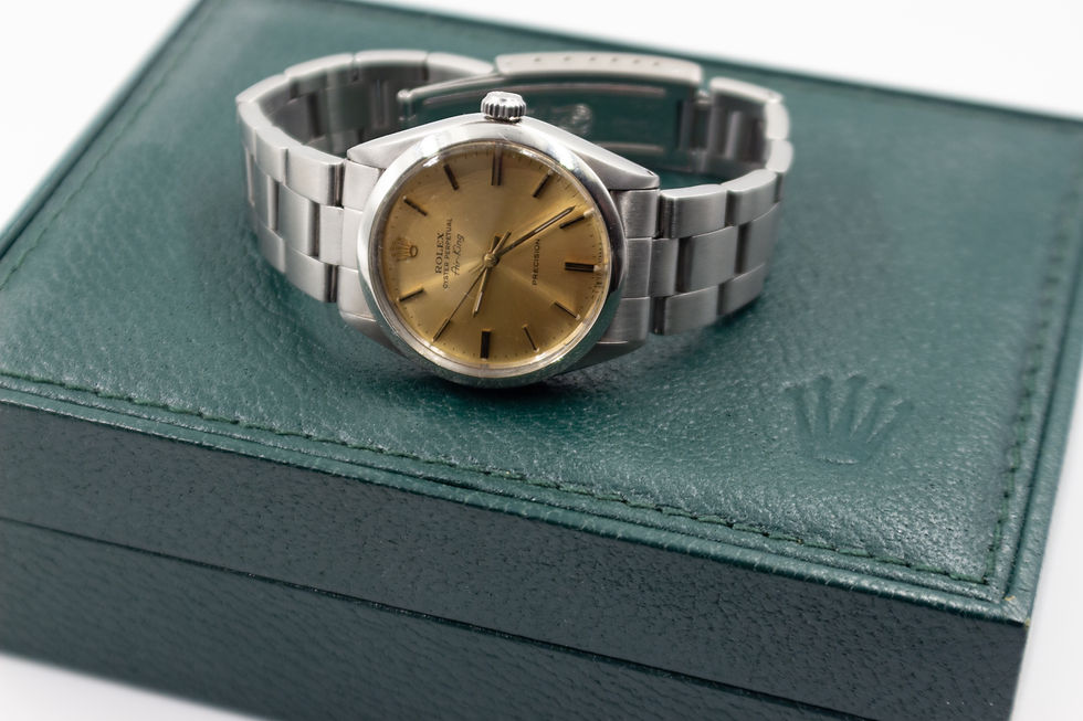 Rolex Air King 5500 Automatic Stainless Steel 34mm Vintage Wristwatch