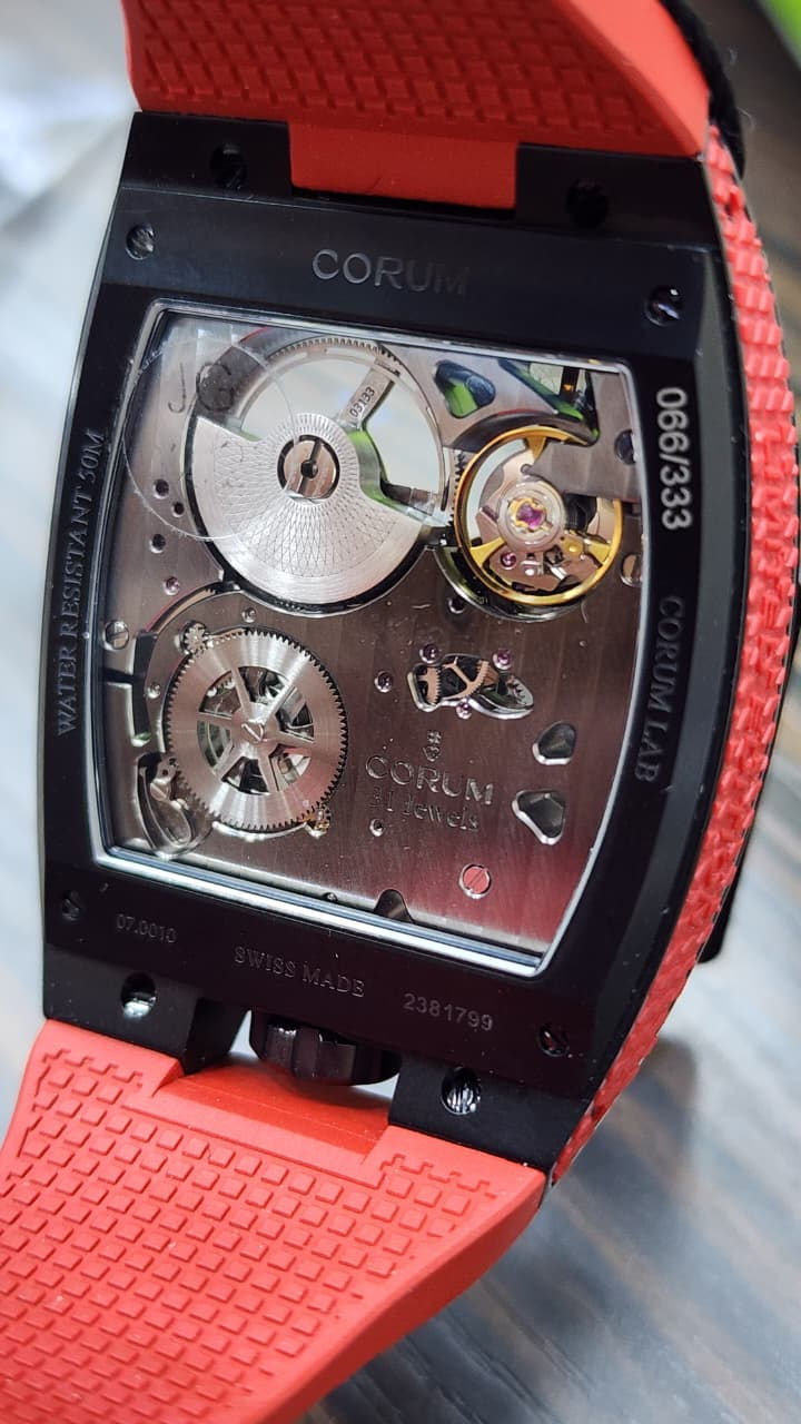 New Corum Lab Limited Edition 333 Watch Titanium Automatic 38x32mm