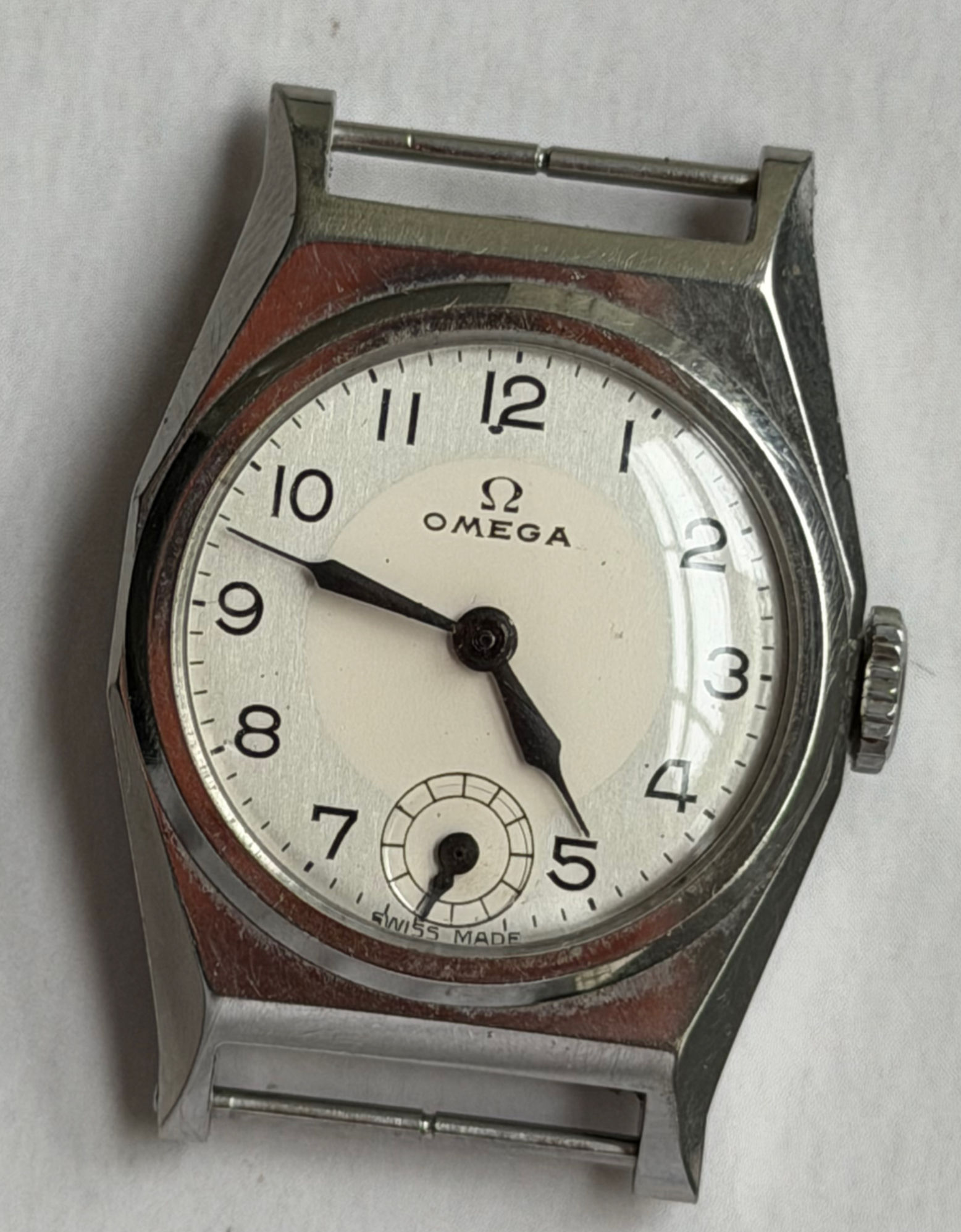 Omega Manual Wind Watch 24mm Vintage Silver Dial