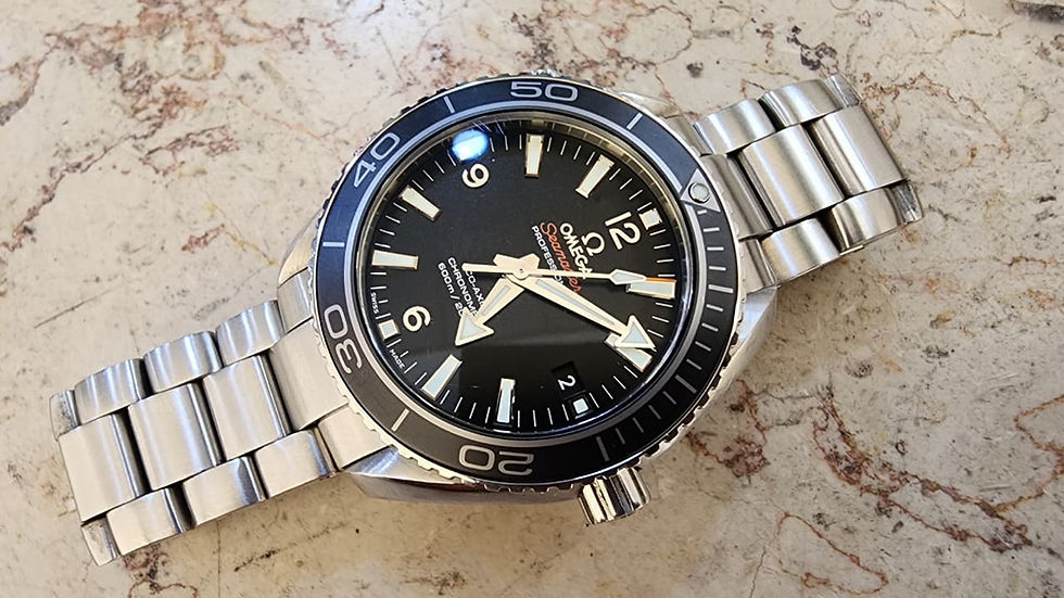 Omega Watch Seamaster Planet Ocean Automatic Steel 45.5mm Black Dial