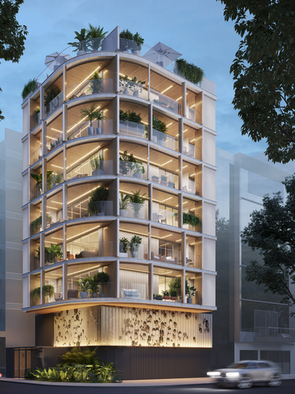 facade architectural visualization real estate render arquitetura visualização prédio edifício 3D building