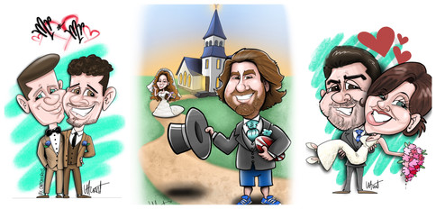 couples caricature