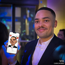 Digital caricature, iPad caricature, drawn by vix caricatures