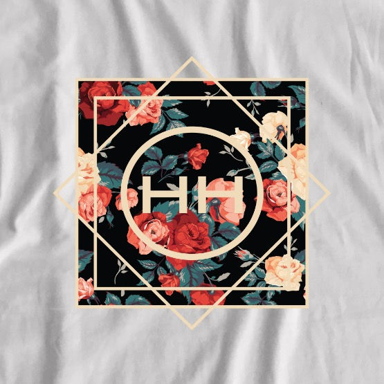 Thumbnail: Hollywood Hamilton clothing geometric floral logo, Hollywood Hamilton floral design, HH floral logo, tampa streetwear