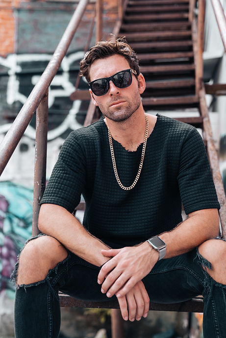 Hollywood Quilted raw hem tee tampa mens clothing