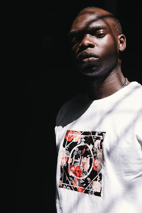 Men's floral ducktail tee white Hollywood Hamilton