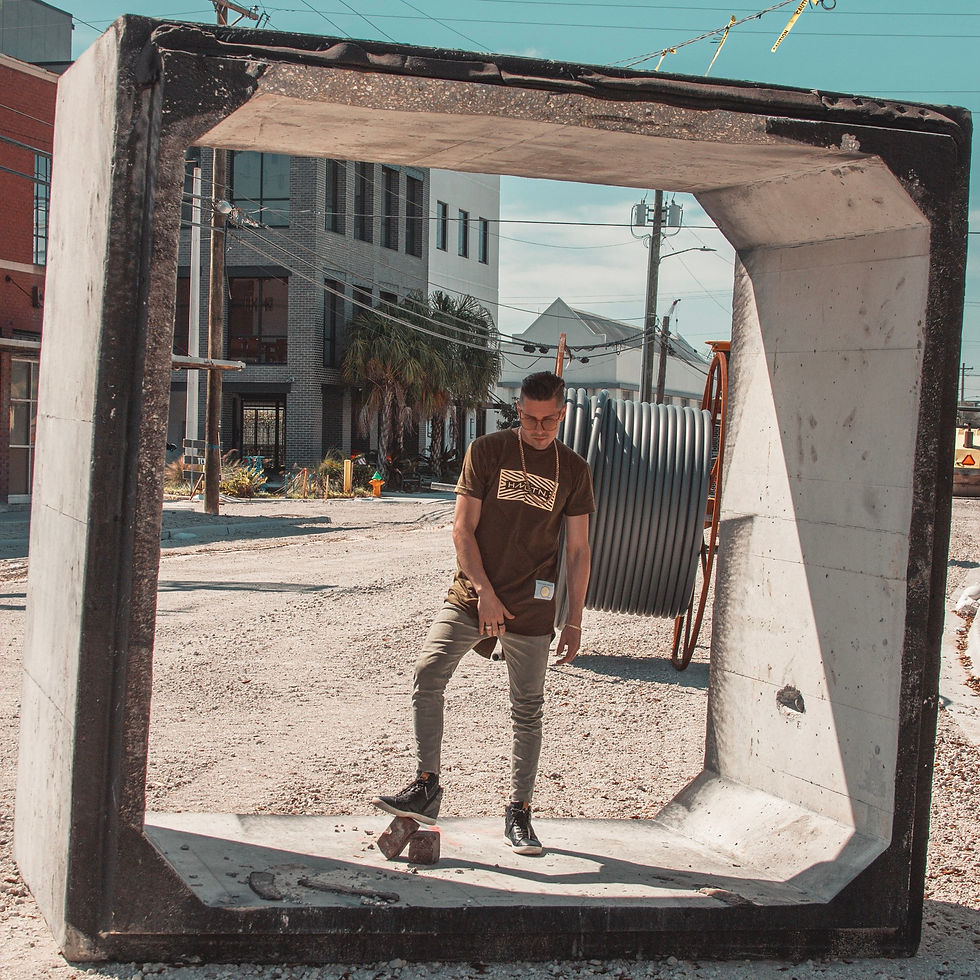 hmltn army green extended length tshirt tampa streetwear