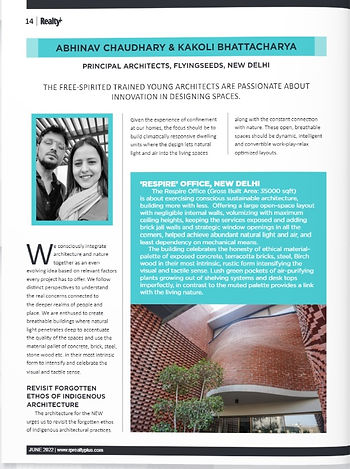 Flyingseeds featured Realty Magazine June2022 