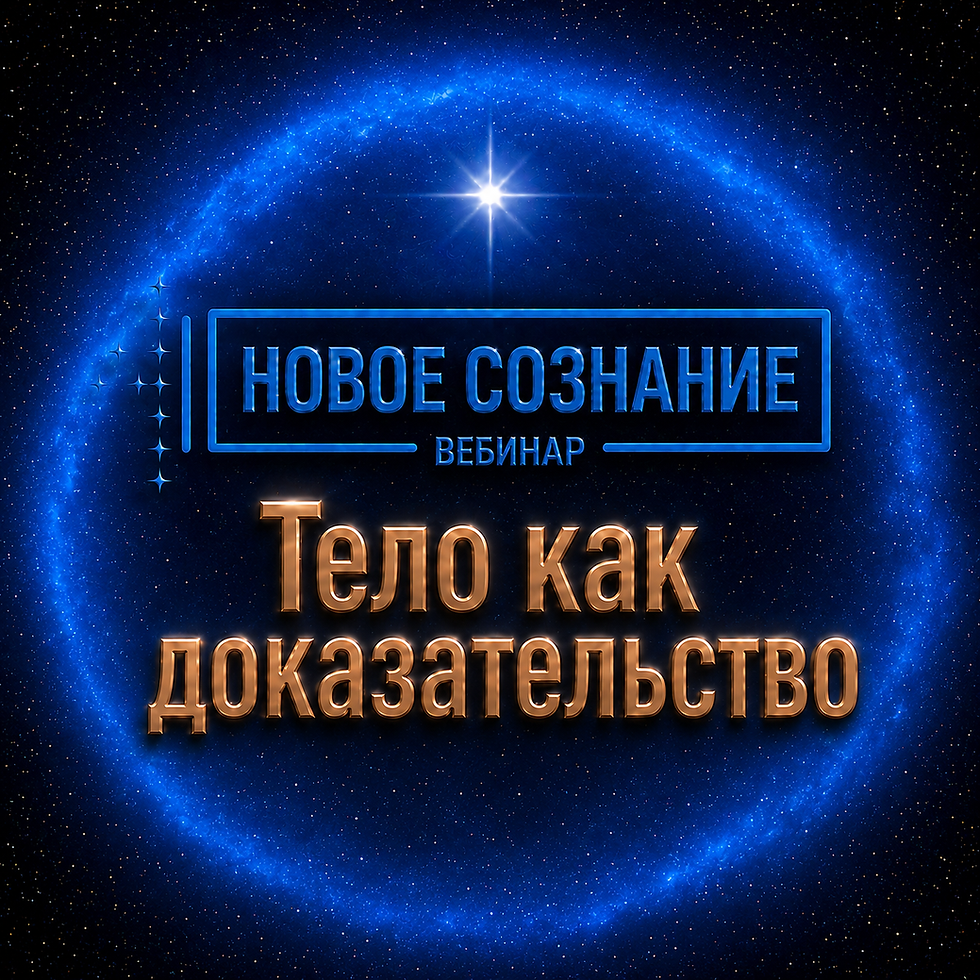 Регистрация на вебинар «Новое Сознание. Тело как доказательство»