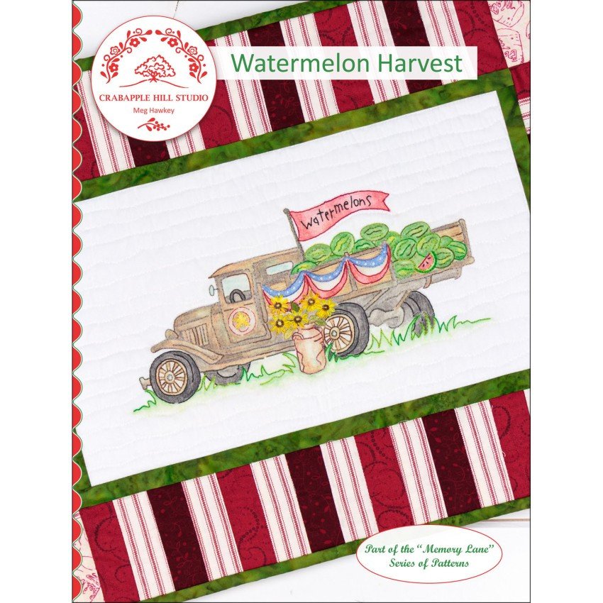 Watermelon Harvest Hand Embroidery Pattern