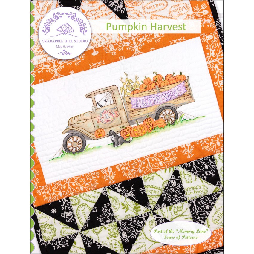 Pumpkin Harvest Hand Embroidery Pattern