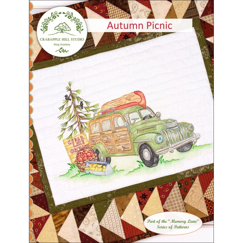 Autumn Picnic Hand Embroidery Pattern