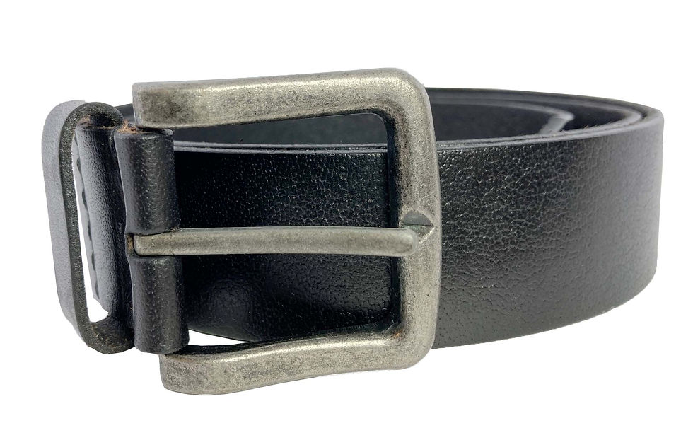 Thumbnail: Mens Leather Belt - Black