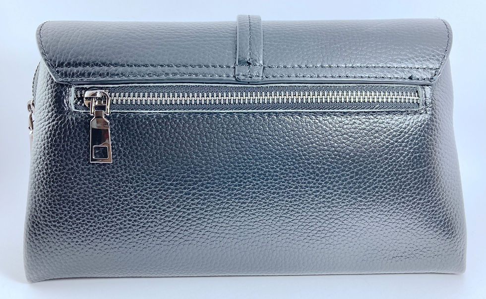 Thumbnail: Bella's lovely large cross shoulder bag with flap - 0021 black