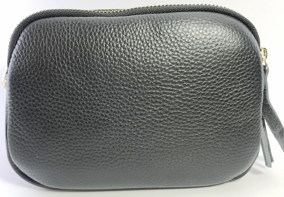Thumbnail: Smart Zip bag in soft  leather - 0015 black