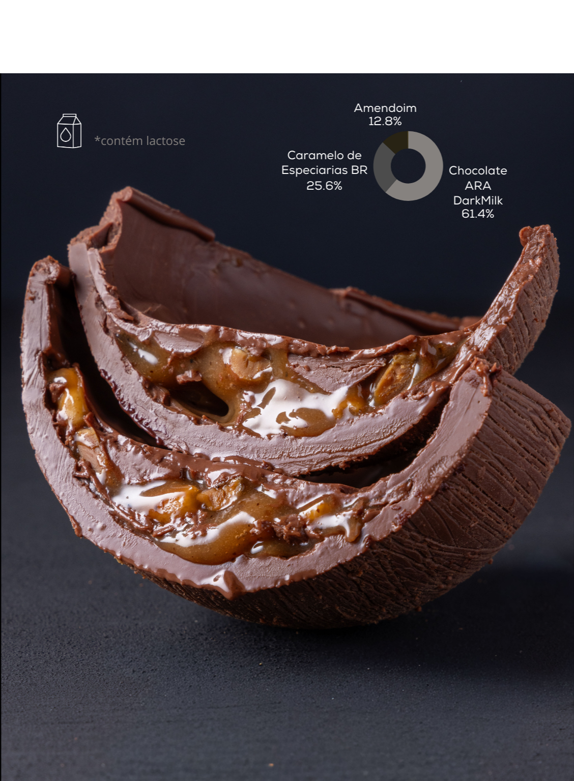 Ovo ARA Caramelo e Amendoim