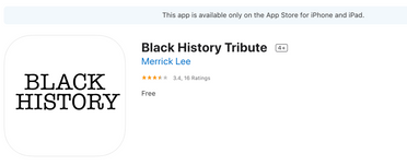Black History Moment (App)