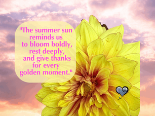 Grateful for the Sunshine in Full Bloom