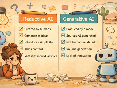 Reductive AI in content creation