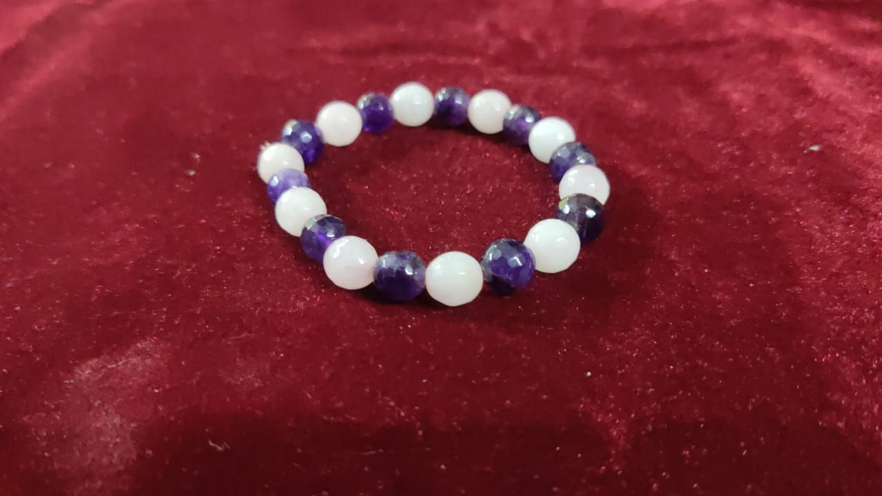 Amethyst & Rose Quartz Bracelet