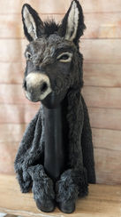 Coiffe ANE, peau d'âne, peau, coiffe, costume, reconstitution, fourrure synthétique, theatre, film,  animal, animal totem