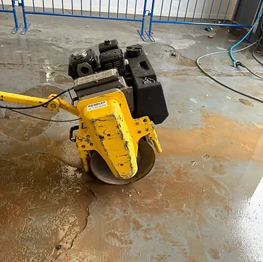 Walk Behind Roller in Yellow