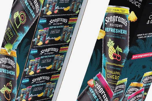 Seagrams Corrugate Display