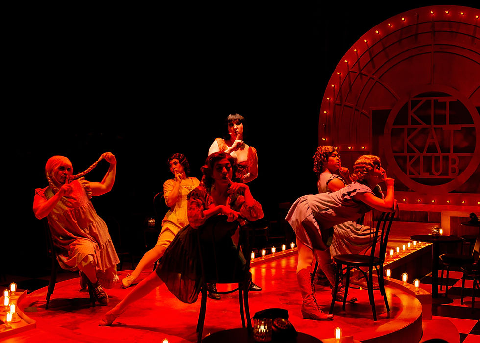 Zoetic Stage - Cabaret 10 (Pictured - Lindsey Corey and the cast of Cabaret. Photo - Justi
