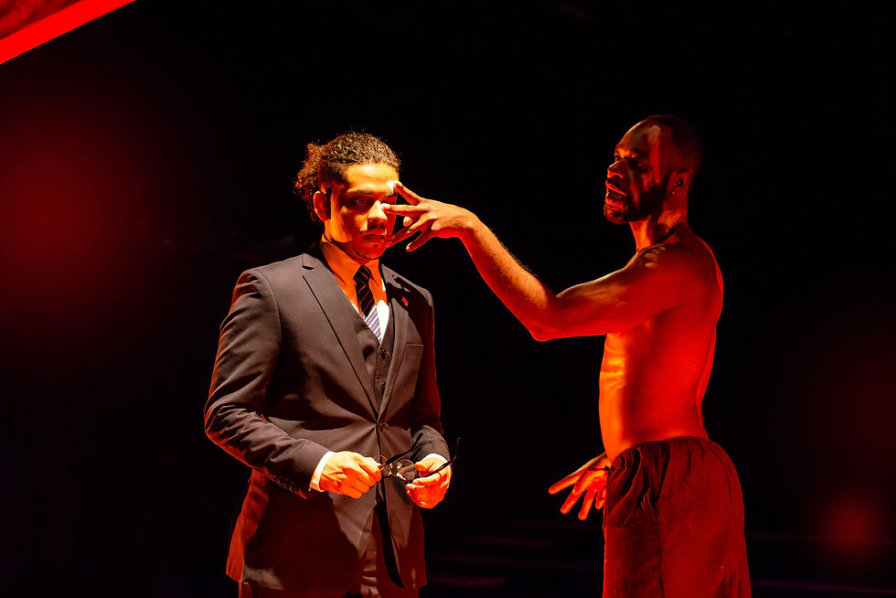 Zoetic Stage - MLIMA'S TALE 3 (Pictured - Phillip Andrew Santiago, Jerel Brown. Photo - Ju