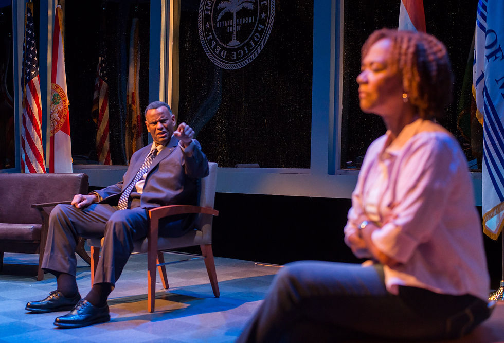 ZOETIC STAGE - AMERICAN SON 5 (Pictured- James Samuel Randolph, Karen Stephens. Photo- Jus