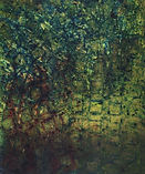 Deep Forest, disperse dye monoprint