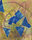 Cut Sapphire, disperse dye monoprint