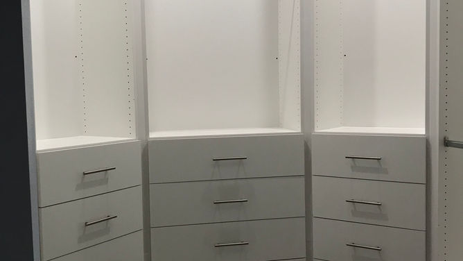 wrap around closet system 