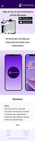 Mobile homepage