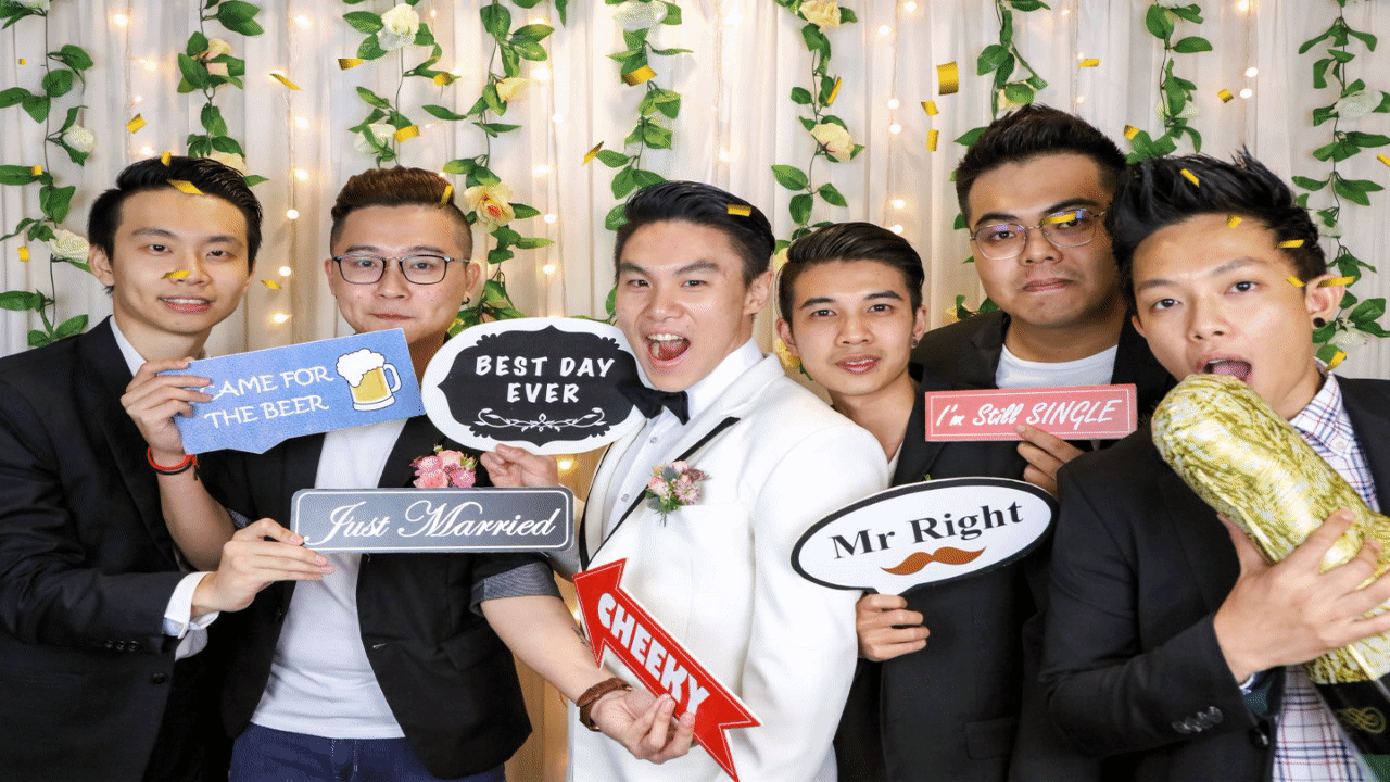 Singapore Wedding Photobooth at Qian Xi Farrer Park