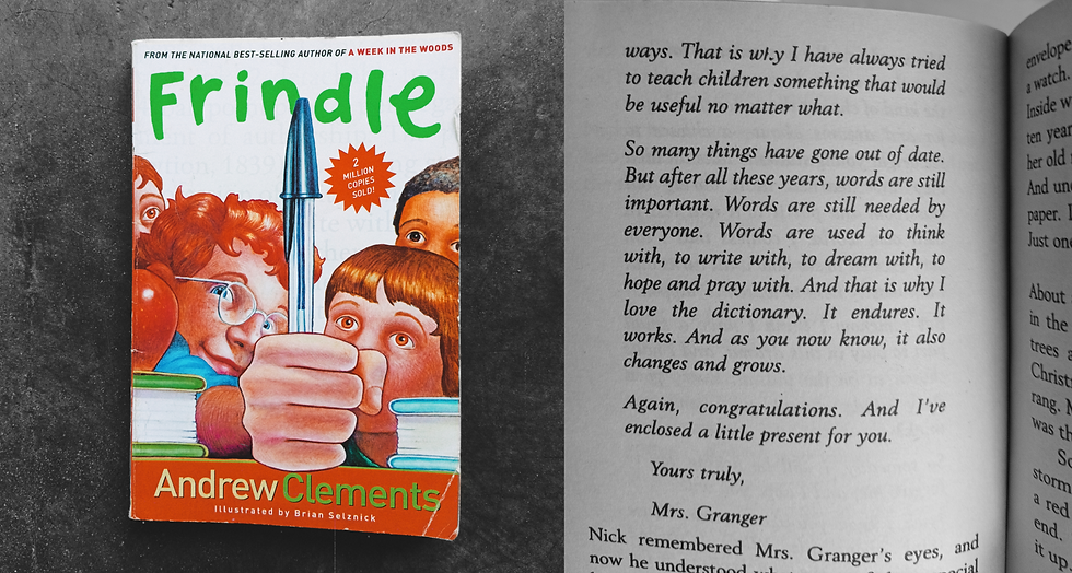 The Tension between Authority and Creativity in Andrew Clements' Frindle