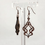 Miniature : Art nouveau - Boucles d'oreilles en bois réversibles