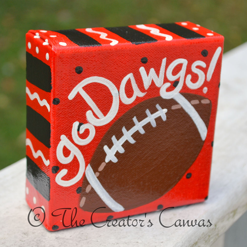 Thumbnail: 4x4 Football Team Spirit Canvas
