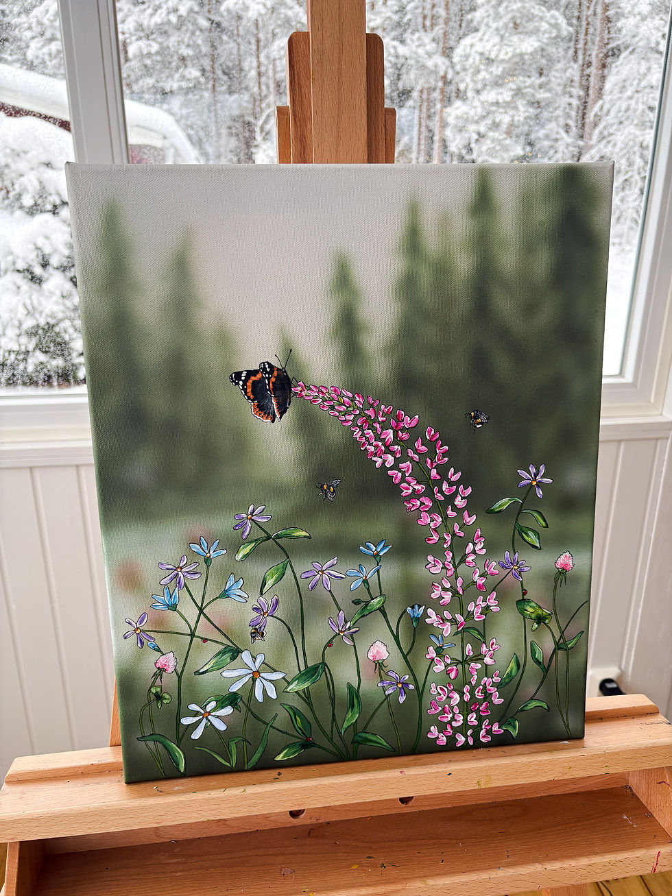 Miniatyrbild: Blommiga tavlor