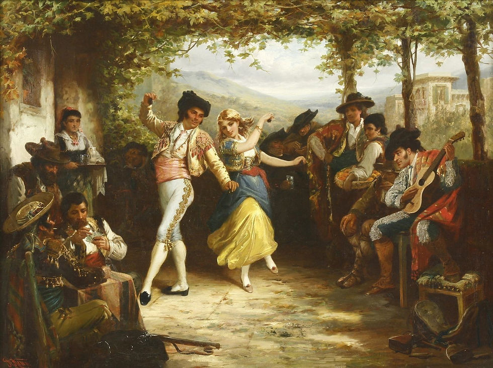 Танует девушка из народа