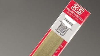 K&S-8233 3/4" x .016" Brass Strip 12" long - 1 pc