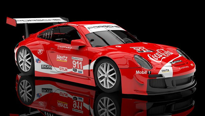 NSR-0524SW PORSCHE 997 COCA COLA LIVERY #911